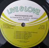 Roots Radics* : Live At Channel One Kingston Jamaica (LP, Album)