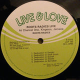 Roots Radics* : Live At Channel One Kingston Jamaica (LP, Album)
