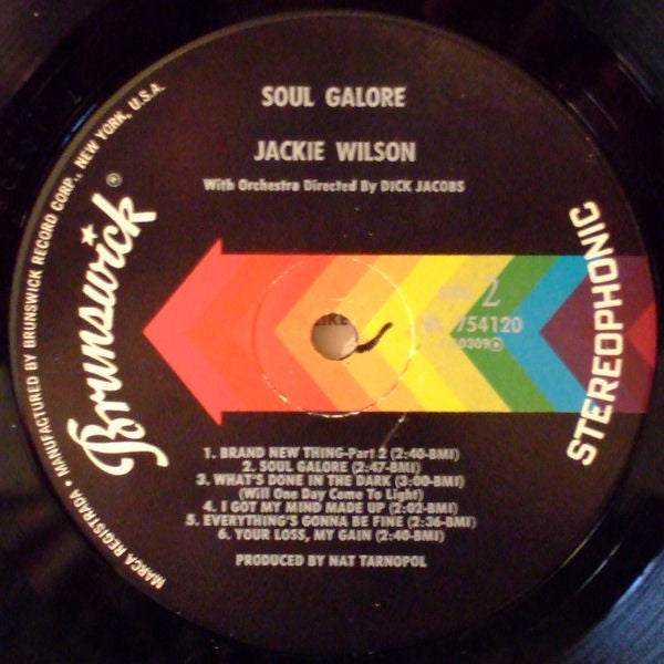 Jackie Wilson : Soul Galore (LP, Album, Glo)
