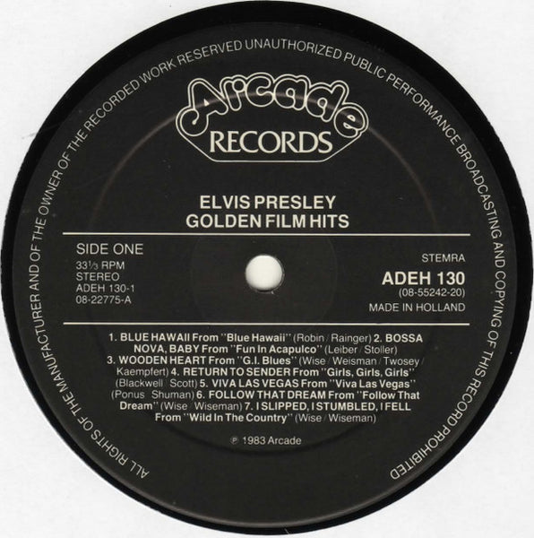 Elvis Presley : Golden Filmhits (2xLP, Comp)