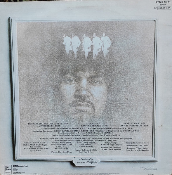 The Temptations : Masterpiece (LP, Album, RE)