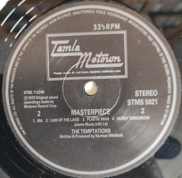 The Temptations : Masterpiece (LP, Album, RE)