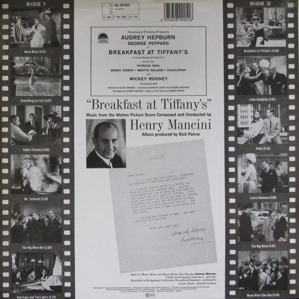 Henry Mancini : Breakfast At Tiffany's  (LP, RE)