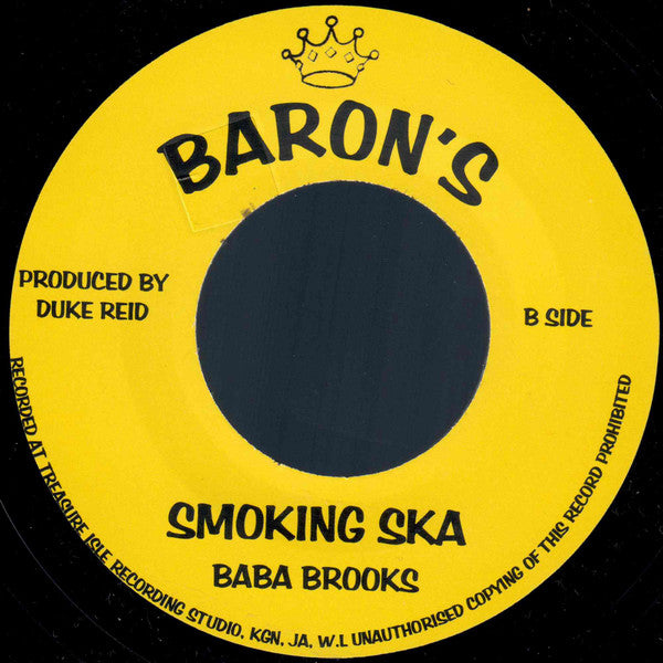 Hopeton Lewis / Baba Brooks : Live It Up / Smoking Ska (7")