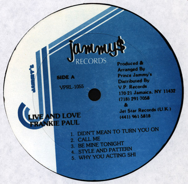 Frankie Paul : Live & Love (LP, Album)