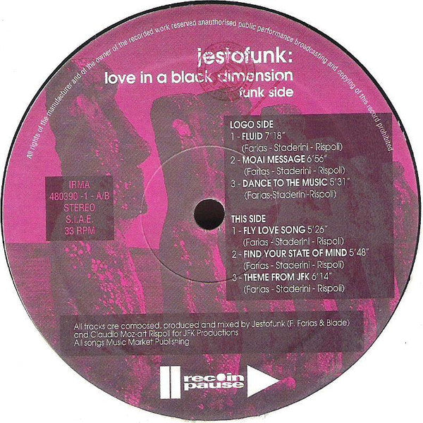 Jestofunk : Love In A Black Dimension (2xLP, Album, Gat)