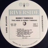 Bobby Timmons : This Here Is Bobby Timmons (LP, Album, RE)