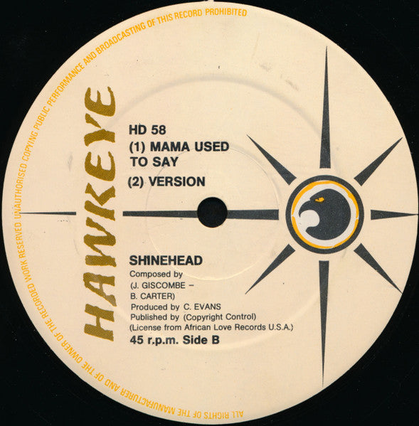 Shinehead : Billie Jean (12")