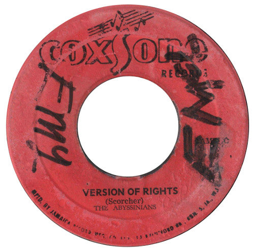 The Abyssinians : Declaration Of Rights (7")
