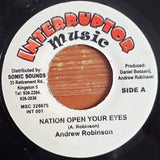 Andrew Robinson (7) & Ras Charmer : Nation Open Your Eyes / Jah Is My Strenght  (7")