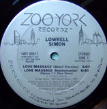 Lowrell Simon : Love Massage (12")