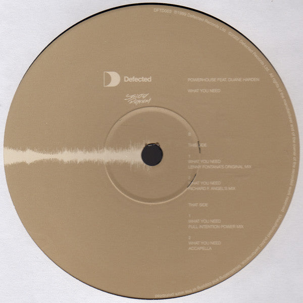 Powerhouse : What You Need (2x12")