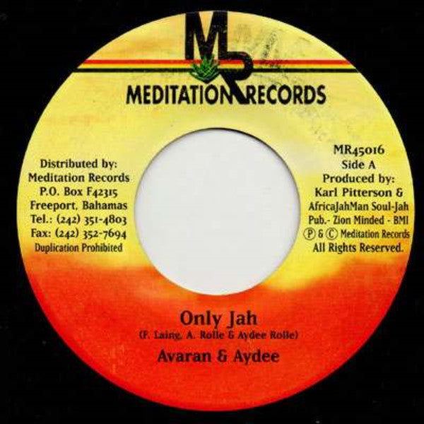 Avaran & Aydee : Only Jah (7")