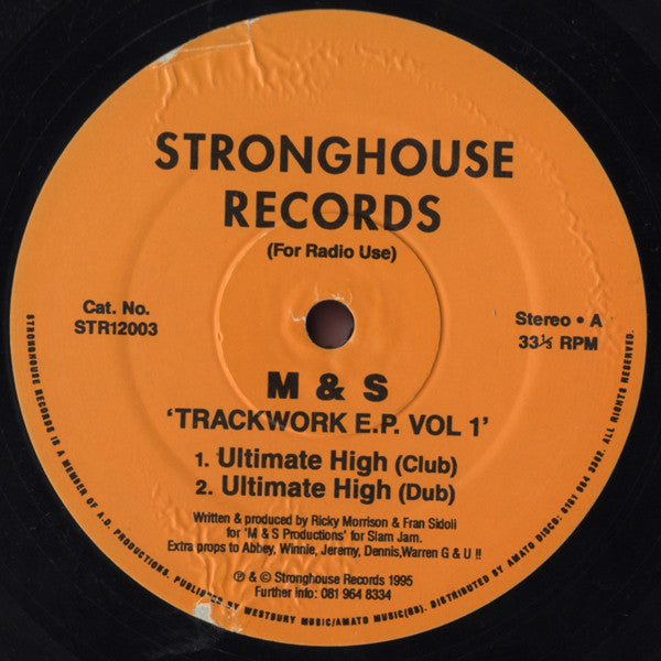M&S : Trackwork E.P. Vol. 1 (12", EP)
