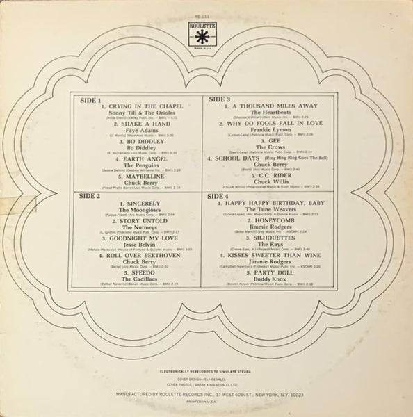 Various : Echoes Of a Rock Era: The Early Years (2xLP, Comp)