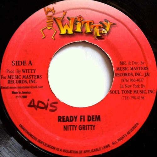 Nitty Gritty / Junior Demus : Ready Fi Dem / Double Breast (7")