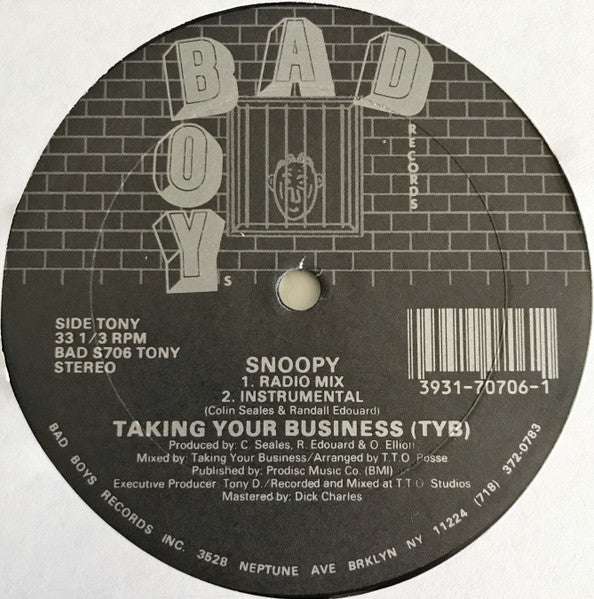 Taking Your Business : Snoopy / The New Thing (12")