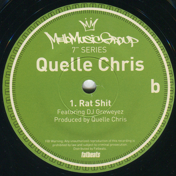 Quelle Chris : Rappin Ass (7", Ltd)