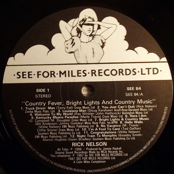 Rick Nelson* : Bright Lights And Country Music / Country Fever (LP, Comp)