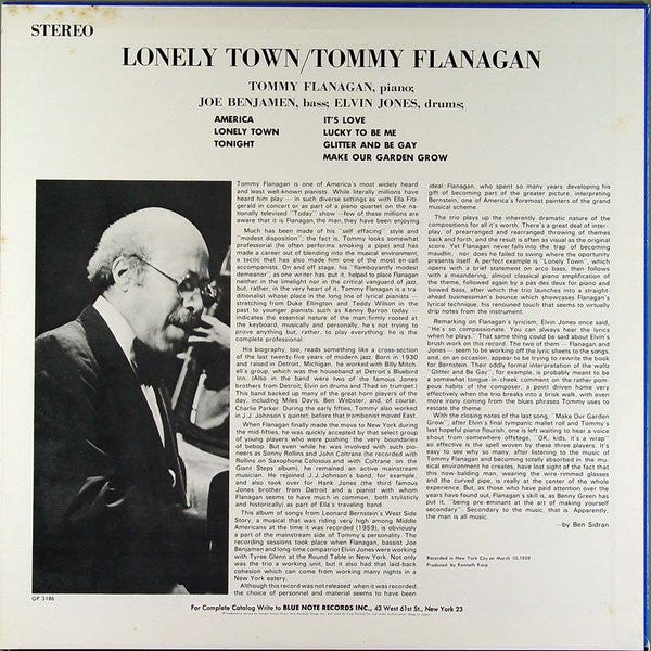 Tommy Flanagan : Lonely Town (LP, Album)