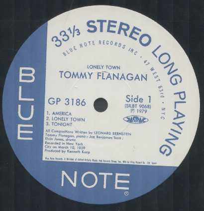 Tommy Flanagan : Lonely Town (LP, Album)