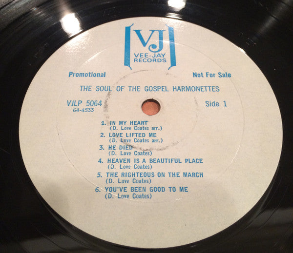 The Original Gospel Harmonettes : The Soul Of The Gospel Harmonettes  (LP, Album, Mono, Promo)