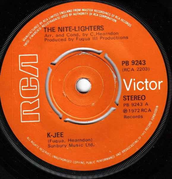 The Nite-Lighters* :  K-Jee (7", Single, RE, 4 P)