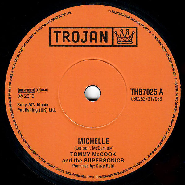Tommy McCook And The Supersonics* / The Teacher Man : Michelle / The Lesson (7", Ltd)