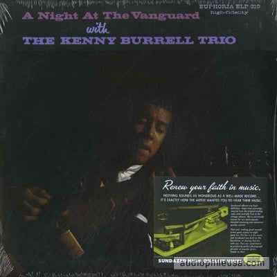 The Kenny Burrell Trio : A Night At The Vanguard (LP, Album, RE)