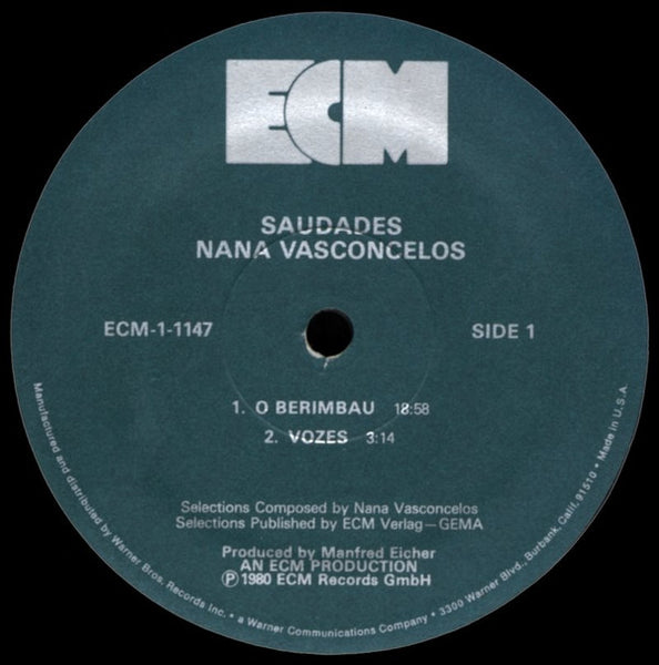 Nana Vasconcelos* : Saudades (LP, Album)