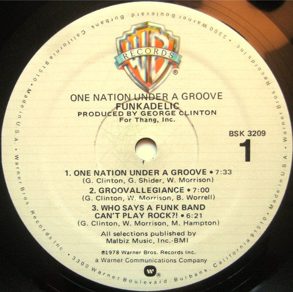 Funkadelic : One Nation Under A Groove (LP, Album, RP, Win)