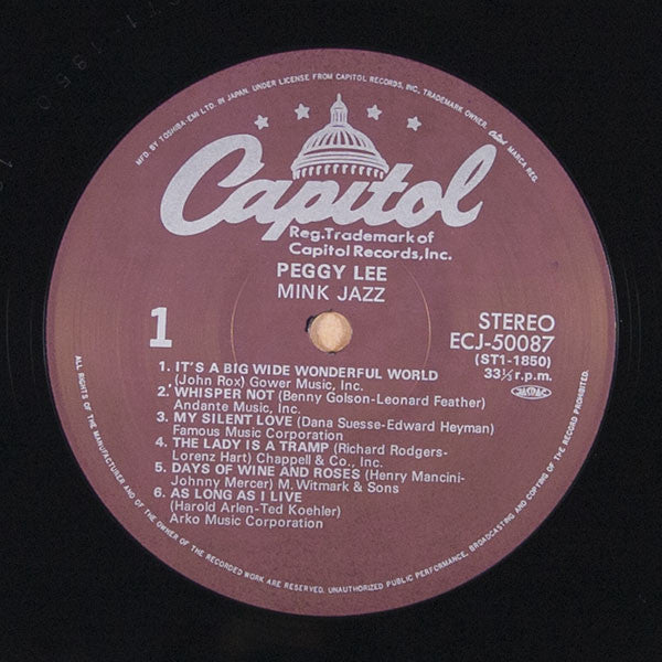 Peggy Lee : Mink Jazz (LP, Album)