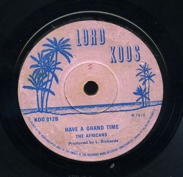 Jah Lloyd / The Africans : Sun Shine Girl / Have A Grand Time (7", Single)