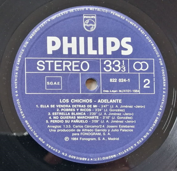 Los Chichos : Adelante (LP, Album)