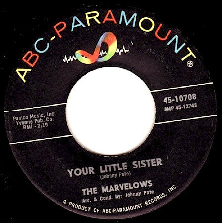 The Marvelows : Your Little Sister / The Shim Sham (7", Single)