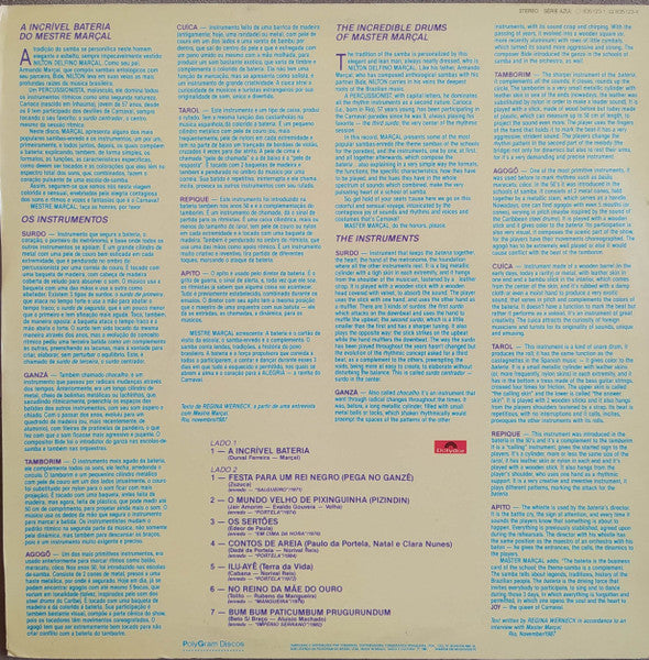 Mestre Marçal* : A Incrível Bateria Do Mestre Marçal (LP, Album)