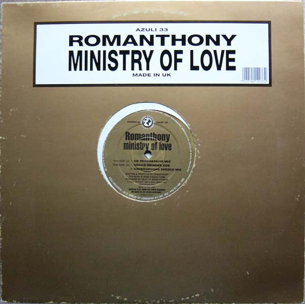 Romanthony : Ministry Of Love (12")