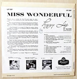 Peggy Lee : Miss Wonderful (LP, Album, Mono)