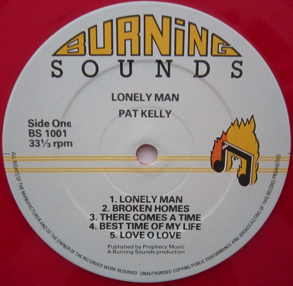 Pat Kelly : Lonely Man (LP, Album, Red)
