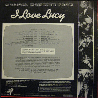 Desi Arnaz : Musical Moments From I Love Lucy, Celebrating The 30th Anniversary (LP, Album, Sim)
