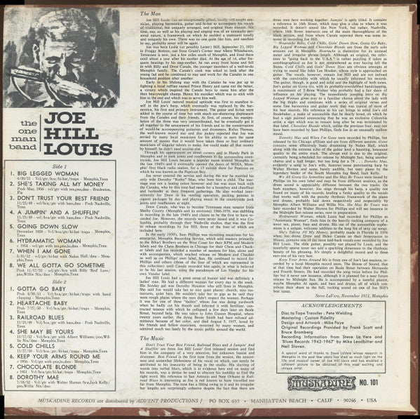 Joe Hill Louis : The One Man Band (LP, Comp)