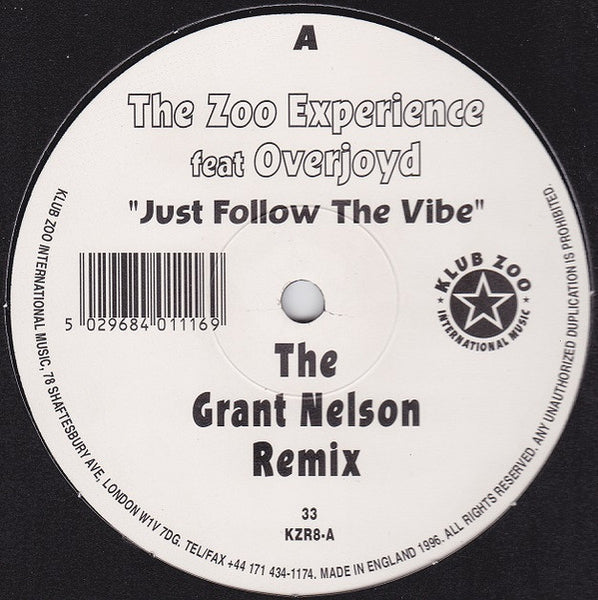 Zoo Experience : Just Follow The Vibe (12")