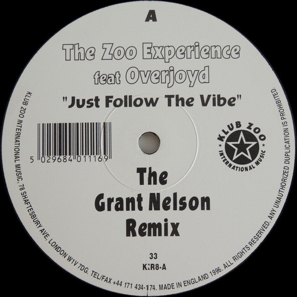 Zoo Experience : Just Follow The Vibe (12")