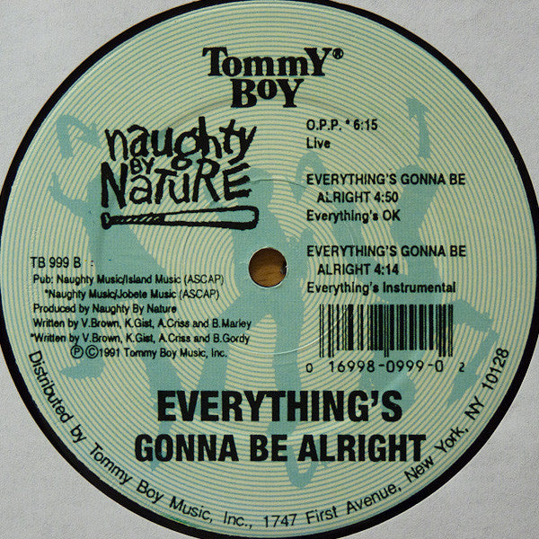 Naughty By Nature : Everything's Gonna Be Alright (12")