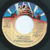 Carol Douglas : My Simple Heart (7", Promo)