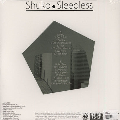 Shuko : Sleepless (LP, Album, Ltd)