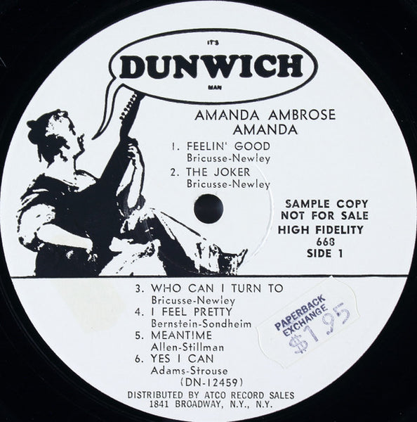 Amanda Ambrose : Amanda (LP, Album, Mono, Promo)