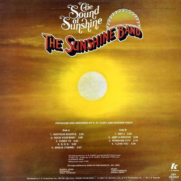 The Sunshine Band : The Sound Of Sunshine (LP, Album)