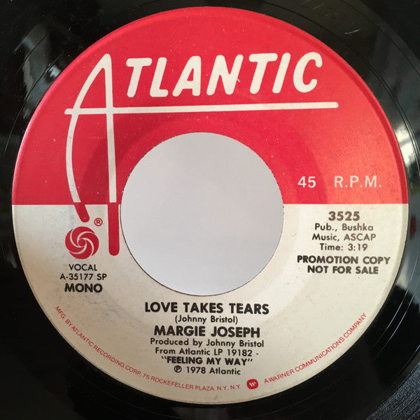 Margie Joseph : Love Takes Tears (7", Promo)
