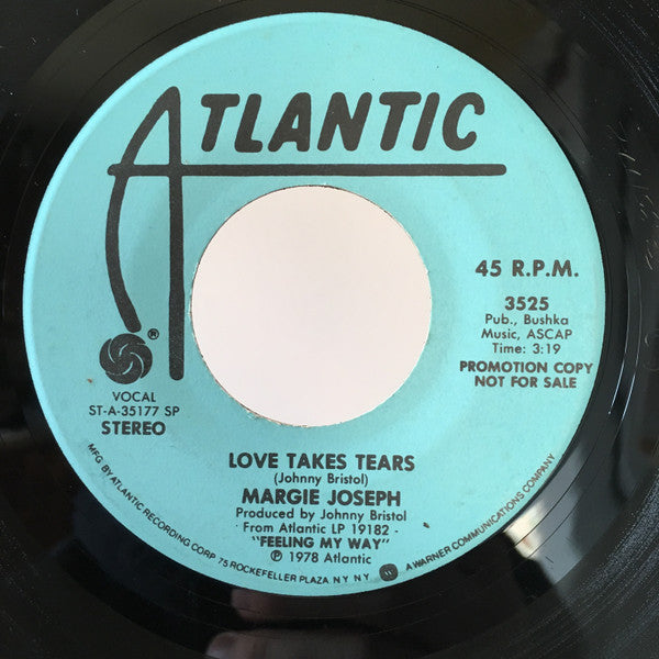 Margie Joseph : Love Takes Tears (7", Promo)